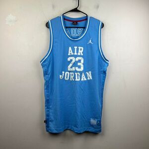 Air Jordan Blue Basketball Jersey Size L